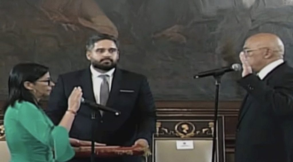 Delcy Rodríguez is sworn in as interim president of Venezuela