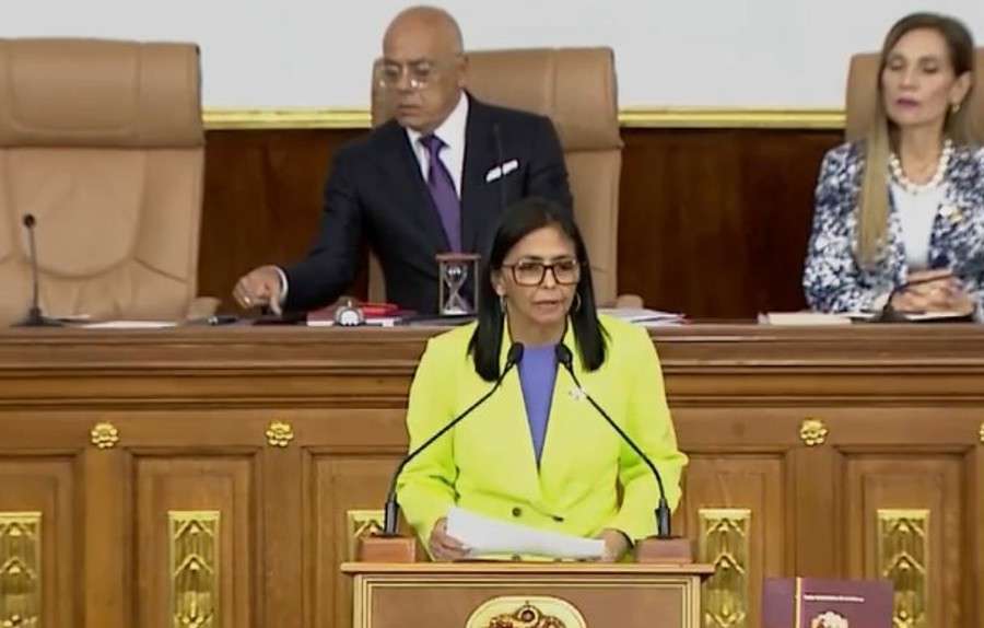 Delcy Rodríguez requests the AN to reform the Hydrocarbons Law (Message to the nation)