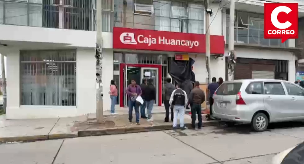 El Tambo: criminals try to blow up Caja Huancayo ATM