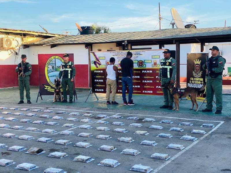 Fanb seized 380 kilograms of cocaine hydrochloride in Zulia