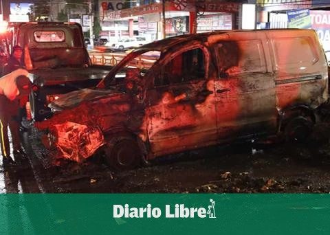 Fire after minivan accident on February 27