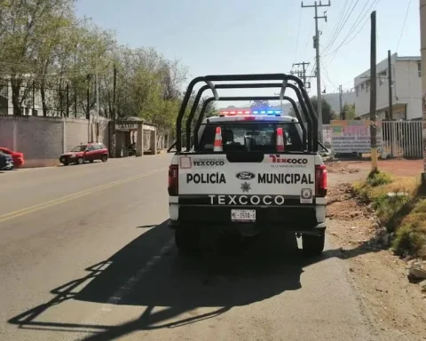 Un auto de la Policía de Texcoco, Estado de México