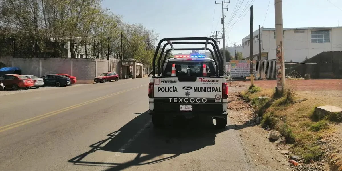 Un auto de la Policía de Texcoco, Estado de México