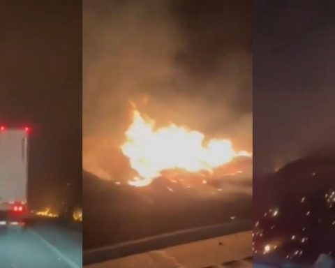 Gas pipe explodes on the Mexico-Querétaro highway