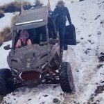 He enters the Nevado de Toluca with a vehicle, tries to run over the police and could go to jail