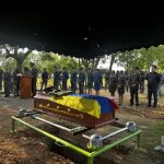 Honors were paid to soldiers killed by the United States