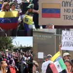 Hundreds protest at the US embassy in Mexico after attack on Venezuela