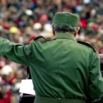 Fidel Castro en uno de sus discursos