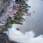 Jauja: Visitors light a barbecue near Paca lagoon and unleash a ravenous fire