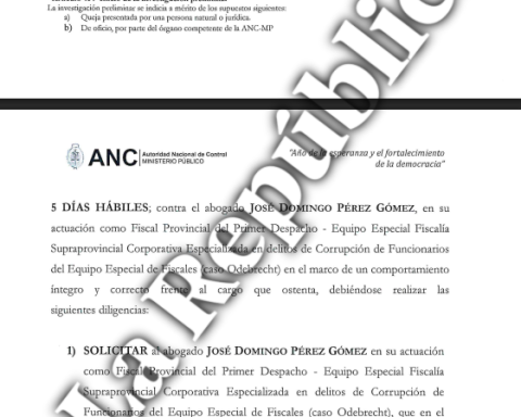 José Domingo Pérez: ANC of the Public Ministry opens a new investigation against him