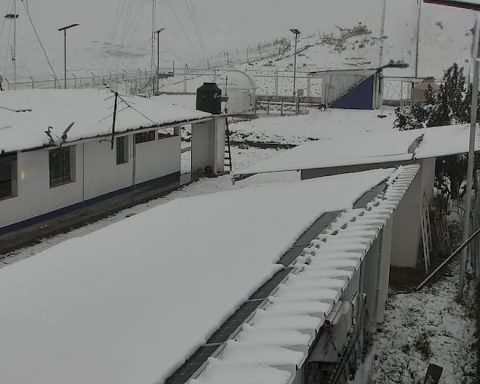 Junín: Marcapomacocha remains under snow and Senamhi warns of intense rains in the mountains