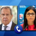 Lavrov extended the solidarity of the Russian government to Rodríguez after the US attack