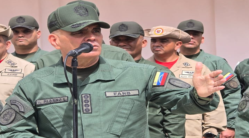 “Let us continue traveling along the path of truth, patriotism and peace,” says Padrino López.