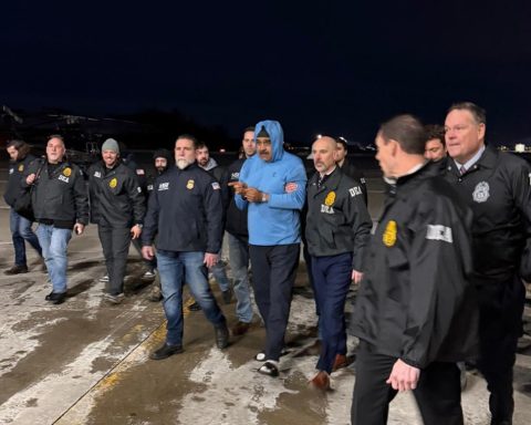 Maduro in a federal prison in New York, facing charges of “narcoterrorism and conspiracy”