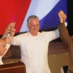 De izquierda a derecha, Raúl Castro Ruz, José Ramón Machado Ventura, Miguel Díaz-Canel Bermúdez y Ramiro Valdés Menéndez