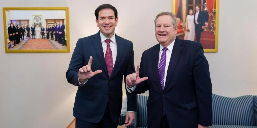 Marco Rubio (izquierda) y Mike Hammer este viernes, en la Casa Blanca
