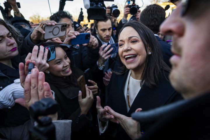 María Corina Machado leaving the White House: "We count on President Trump for the freedom of Venezuela"