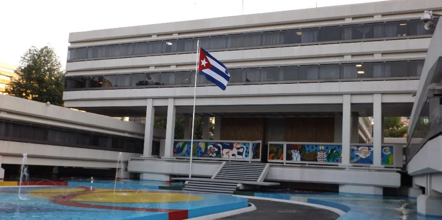 Embajada del régimen cubano en la colonia Polanco, perteneciente a la alcaldía Miguel Hidalgo, en Ciudad de México