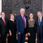 Miguel Díaz-Canel y Claudia Sheinbaum, reunidos en Ciudad de México