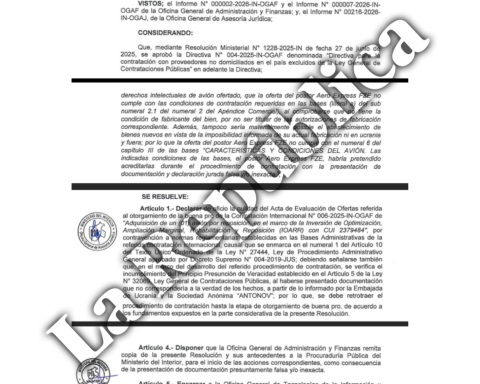 Mininter canceled the purchase of the Antonov plane after verifying fraud by a shell company