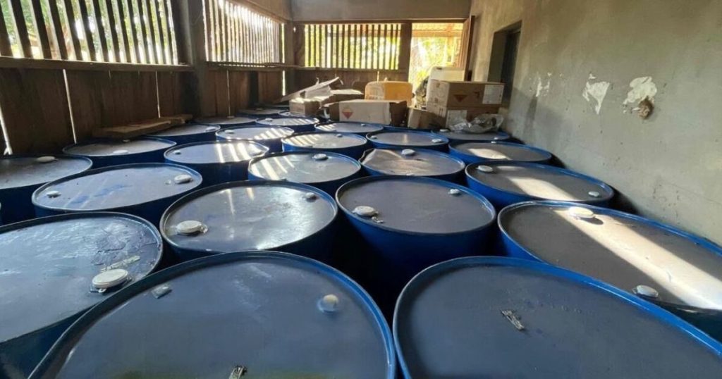 Navy dismantles drug laboratory in Guerrero; They secure more than 12 tons of chemical substances