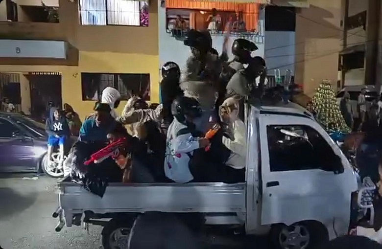 Neighbors of Cancino Adentro live in fear due to “games” of hooded men with “pellet guns”