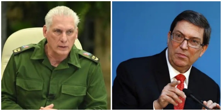 Miguel Díaz-Canel y Bruno Rodríguez