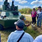 Old MiG-15s from the Cold War fly over Sancti Spíritus