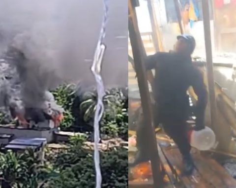 Pichanaqui: two-story house is reduced to ashes after fire