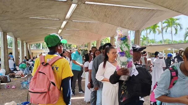 Pilgrims share stories of faith at the Basilica of Higüey