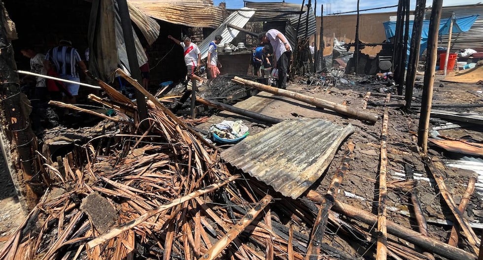 Piura: Fire destroyed four homes