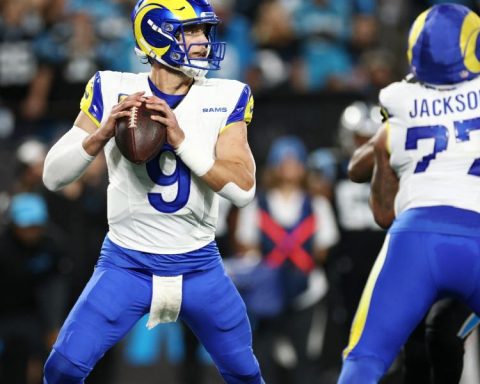 Rams outlast Panthers at start of NFL playoffs