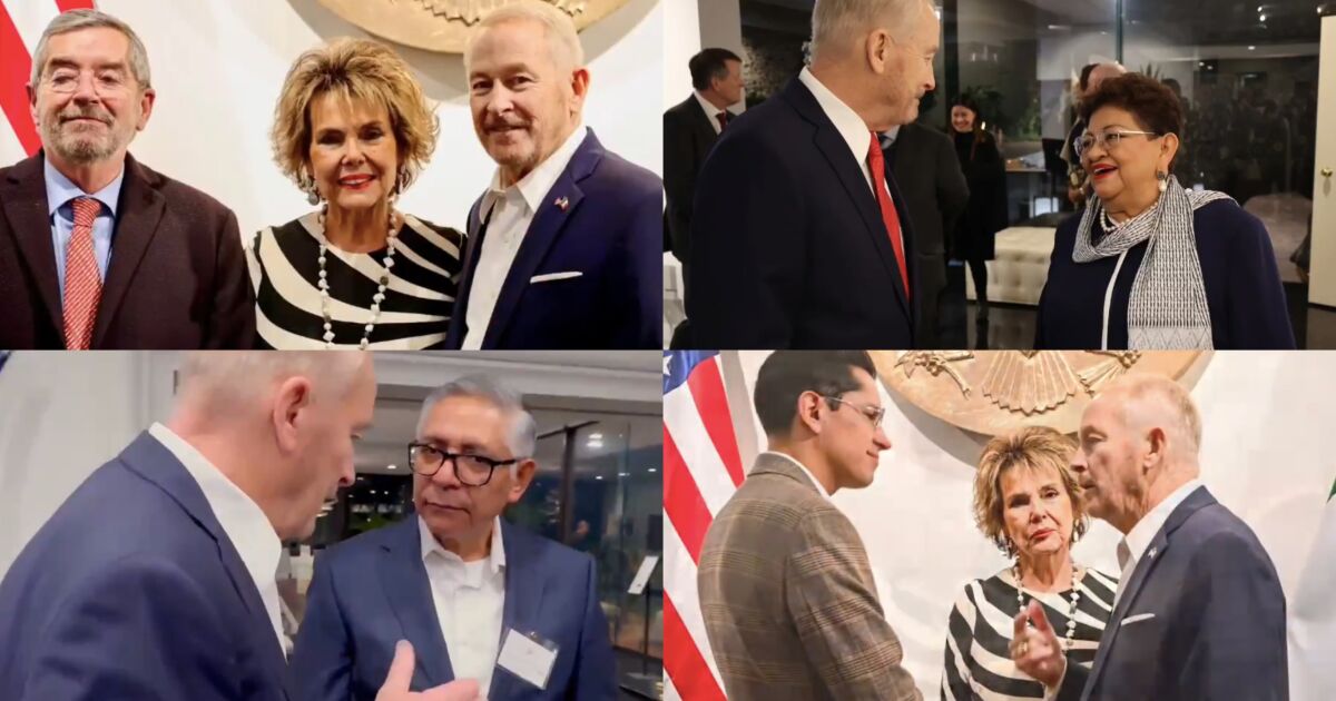 Ronald Johnson receives Mexican officials at the US Embassy; highlights security cooperation