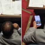 “Scandal in the Uruguayan Congress: a senator was caught looking at photos of Zaira Nara in full session”