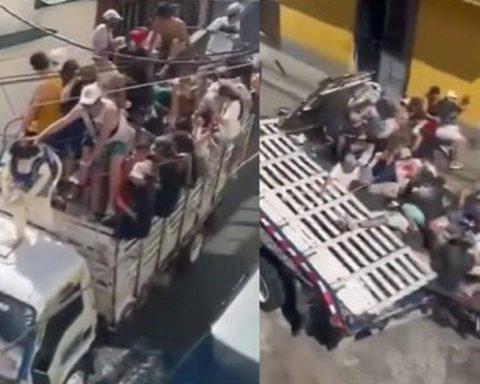 Several people were affected in an accident at the New Year's Day parade in Fresno, Tolima