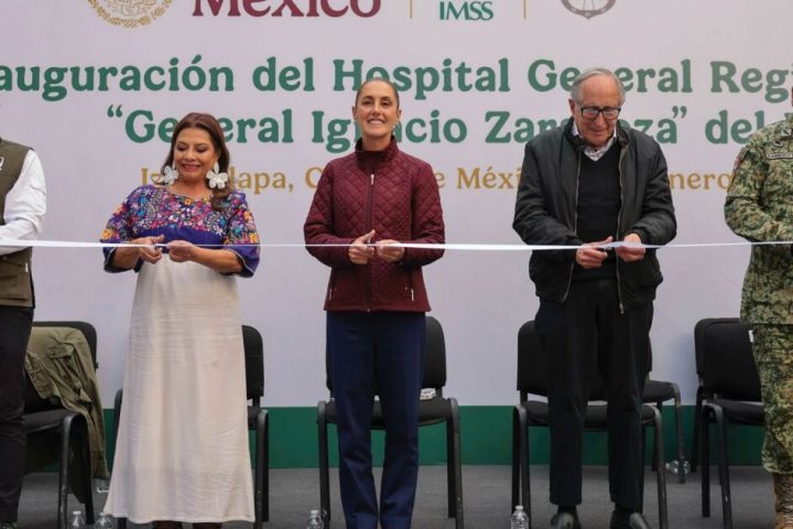 Sheinbaum announces the start of national health credentialing during the inauguration of the Zaragoza Hospital