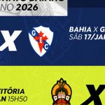 TV Brasil shows two games from the Bahia Championship this weekend