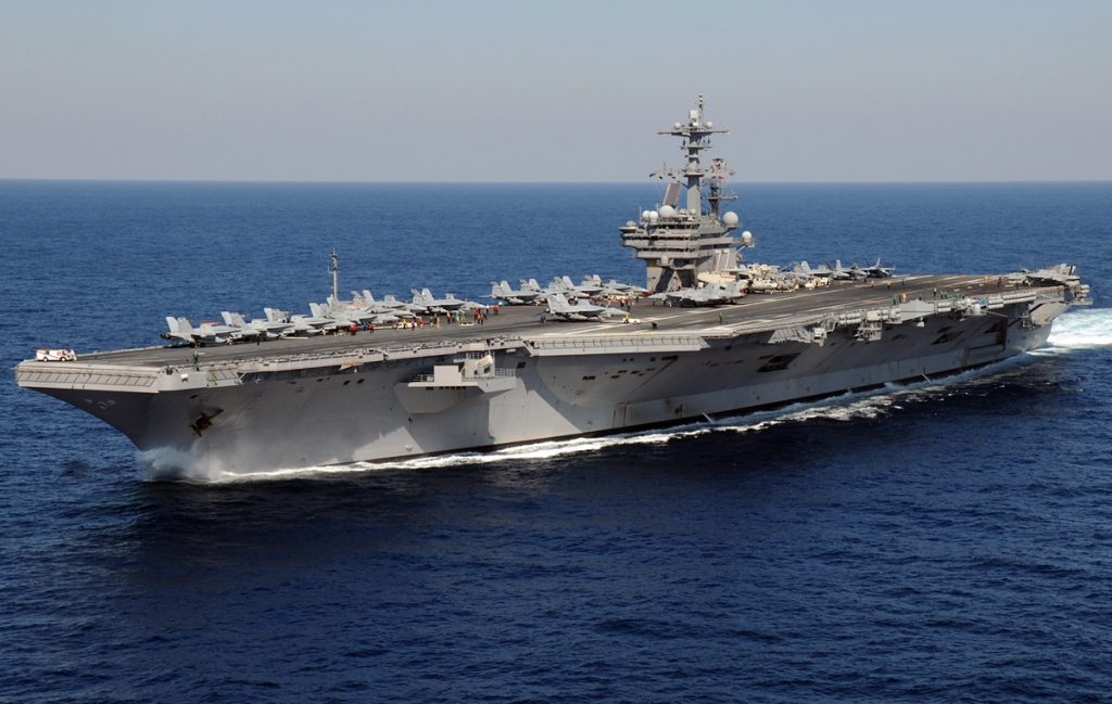 The US deploys a nuclear aircraft carrier to northern Cuba for military exercises