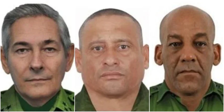 El coronel Humberto Alfonso Roca Sánchez, el teniente coronel Orlando Osoria López y el capitán Yoel Pérez Tabares han sido señalados como represores