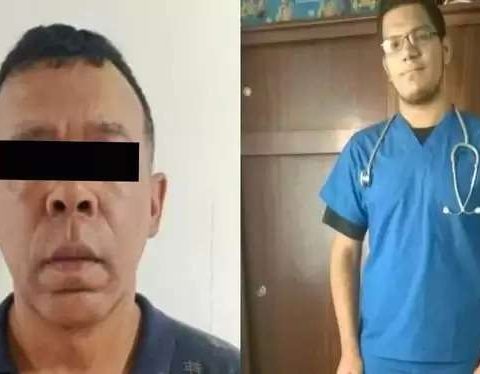 They arrest someone involved in the crime of an ophthalmologist