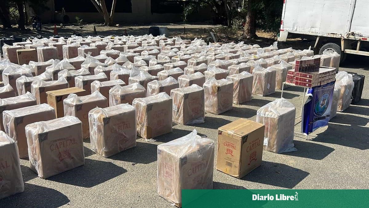 They seize 1.6 million illegal cigarettes in Santiago