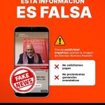They warn about the use of Dionisio Romero's image to provide false information