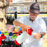 John Valdez, vendedor de café en Barranquilla.