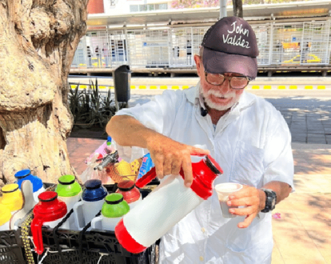 John Valdez, vendedor de café en Barranquilla.