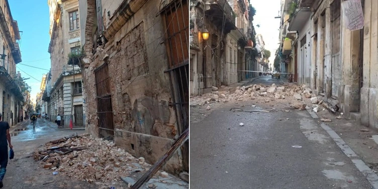 Cuba, Habana Vieja, derrumbes