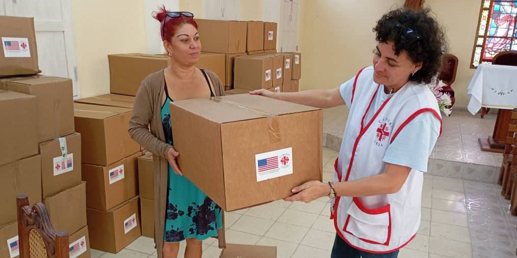 Entregas de la ayuda enviada desde EE.UU. a Cuba