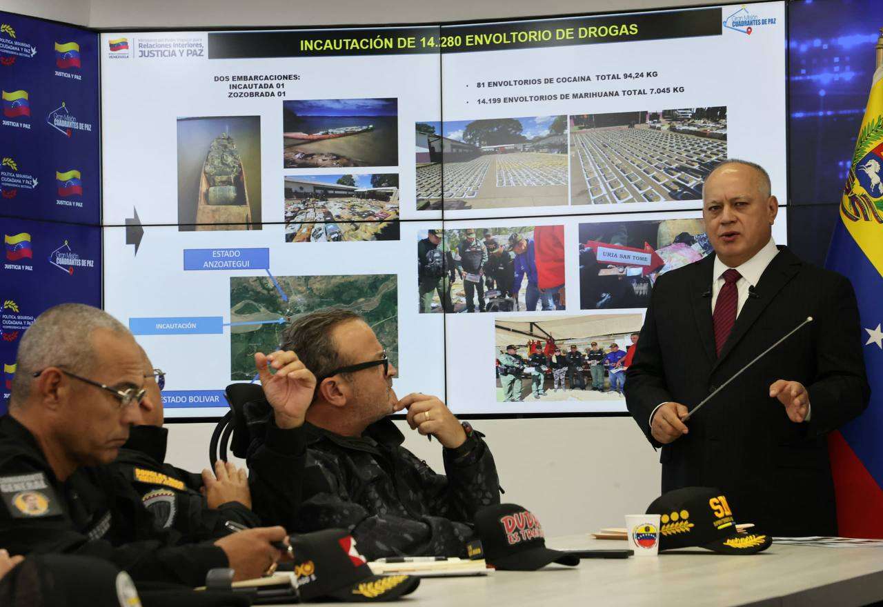 Venezuela seizes 7,148 kilos of drugs so far in 2026