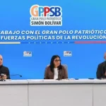 De izquierda a derecha, Diosdado Cabello, Delcy Rodríguez y Jorge Rodríguez, quienes concentran ahora el poder en Venezuela