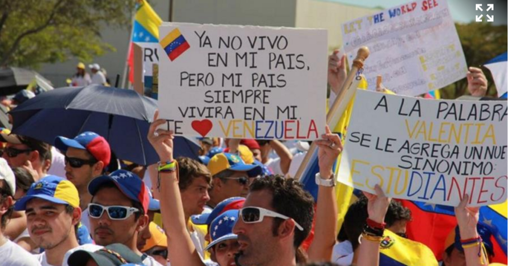 Venezuelan and Cuban exiles in Miami pray for the freedom of their countries