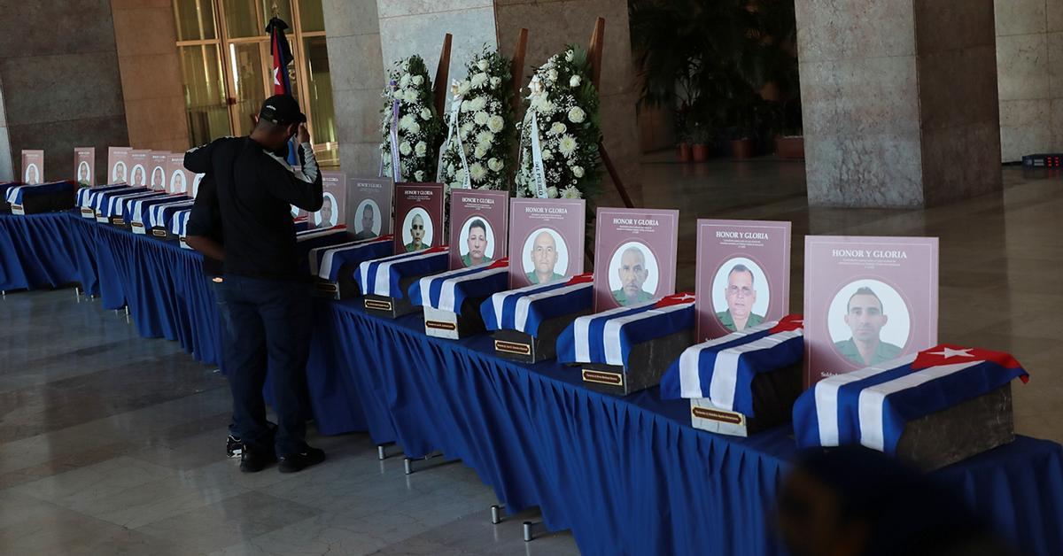What is hidden in the files of the Cuban soldiers killed in Caracas